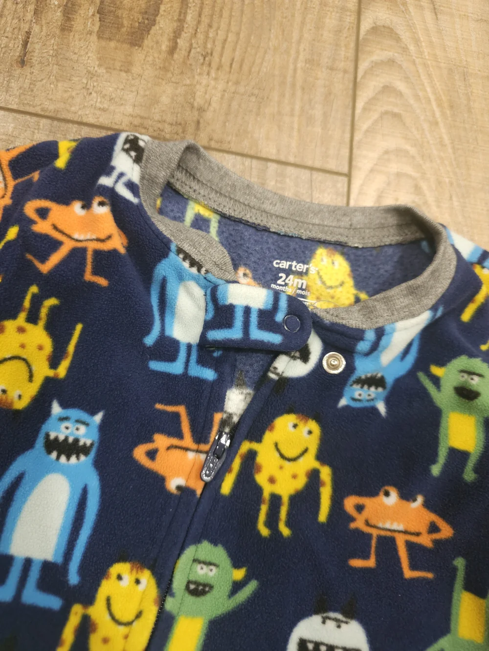 4/$10 Carters 24 Month Footie Pajamas Fleece Pjs Monsters